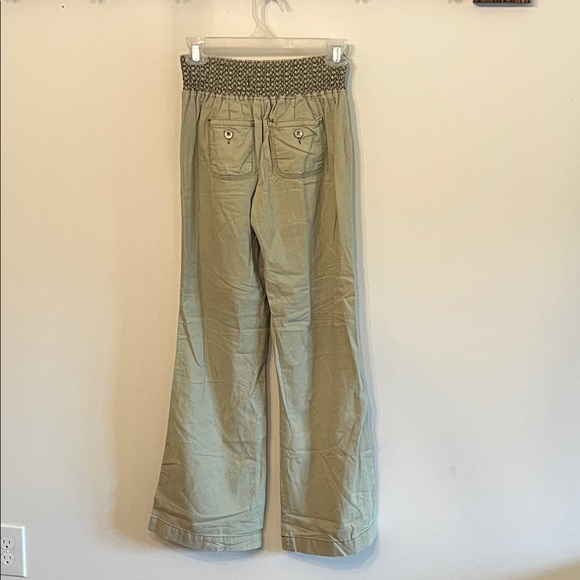Rewash Light Olive Wide Leg Pants - Picture 4 of 7